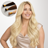  Platinum Blonde (60A) Flat Tip Hair Extensions 50-60g_100% Remy Human Hair extensions and accessories.