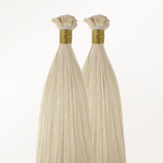 Pure Platinum Blonde (1000) Flat Tip Hair Extensions 50-60g_100% Remy Human Hair extensions and accessories.