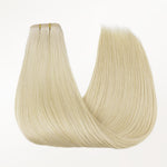 Platinum Blonde (60A) Butterfly Weft Hair Extensions (100g-160g)-100% Remy Human Hair.