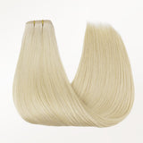 Platinum Blonde (60A) Butterfly Weft Hair Extensions (100g-160g)-100% Remy Human Hair.