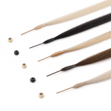 Extensiones de cabello con punta en I de color negro a rubio claro (1B/16/1B)