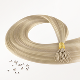 Ash Blonde Highlights (17A/60A) SofGrip Nano Pro Tip Hair Extensions 50-100g