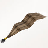 Caramel Blonde Balayage (4/27/4) SofGrip Nano Pro Tip Hair Extensions 50-100g