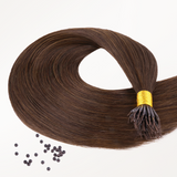 Extensiones de cabello con punta en I de color negro a rubio claro (1B/16/1B)