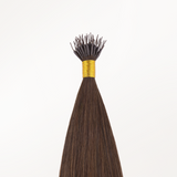 Extensiones de cabello con punta en I de color negro a rubio claro (1B/16/1B)