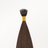 Extensiones de cabello con punta en I de color negro a rubio claro (1B/16/1B)