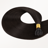 Extensiones de cabello con punta en I de color negro a rubio claro (1B/16/1B)