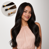 Schwarz bis hellblond – Balayage (1B/16/1B) I Tip Haarverlängerungen