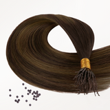 Schwarz bis hellblond – Balayage (1B/16/1B) I Tip Haarverlängerungen