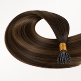 Dark Brown Balayage (2/6/2) SofGrip Nano Pro Tip Hair Extensions 50-100g