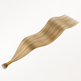 Dirty Blonde Highlights (18D/22F) SofGrip Nano Pro Tip Hair Extensions 50-100g