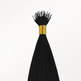 Extensiones de cabello con punta en I de color negro a rubio claro (1B/16/1B)