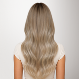 Extensiones de cabello con punta en I de color negro a rubio claro (1B/16/1B)