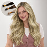 Light Blonde Highlights (16/22A) SofGrip Nano Pro Tip Hair Extensions 50-100g