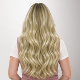 Light Blonde Highlights (16/22A) SofGrip Nano Pro Tip Hair Extensions 50-100g