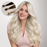 Pure Platinum Blonde (1000) SofGrip Nano Pro Tip Hair Extensions 50-100g