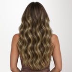  Caramel Blonde Balayage (4/27/4) StrongHold Tape-Ins 50g-100% Remy Human Hair Extensions.