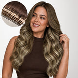 Bleach Blonde Balayage (3/8/613) Feather Weft Hair Extension (50g-120g)