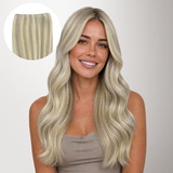 Ash Blonde Highlights (17A/60A) Thick Genius Tape Weft Hair Extensions 100-120g