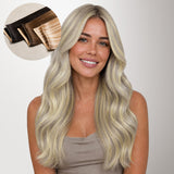 BALAYAGE RUBIO MIEL (4/26/4) Extensiones de cabello con trama cosida