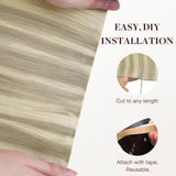 Ash Blonde Highlights (17A/60A) Thick Genius Tape Weft Hair Extensions 100-120g
