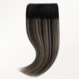 Black to Light Blonde Balayage (1B/19/1B) Thick Genius Tape Weft Hair Extensions 100-120g