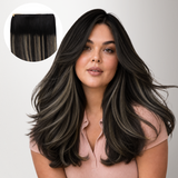 Black to Light Blonde Balayage (1B/19/1B) Thick Genius Tape Weft Hair Extensions 100-120g