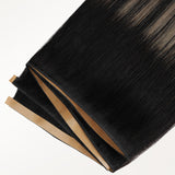 Black to Light Blonde Balayage (1B/19/1B) Thick Genius Tape Weft Hair Extensions 100-120g