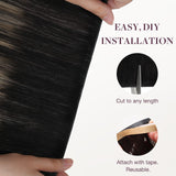 Black to Light Blonde Balayage (1B/19/1B) Thick Genius Tape Weft Hair Extensions 100-120g