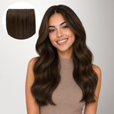 Brown Sugar Swirl Highlights (2C/4E/6C) Thick Genius Tape Weft Hair Extensions 100-120g