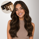 BALAYAGE RUBIO MIEL (4/26/4) Extensiones de cabello con trama cosida