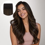 Dark Brown Balayage (2/6/2) Thick Genius Tape Weft Hair Extensions 100-120g