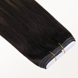 Dark Brown Balayage (2/6/2) Thick Genius Tape Weft Hair Extensions 100-120g