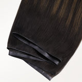 Dark Brown Balayage (2/6/2) Thick Genius Tape Weft Hair Extensions 100-120g