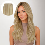 Dirty Blonde Highlights (18D/22F) Thick Genius Tape Weft Hair Extensions 100-120g
