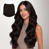 Natural Black (1B) Thick Genius Tape Weft Hair Extensions 100-120g