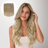 Natural Blonde Balayage (18ET90A) Thick Genius Tape Weft Hair Extensions 100-120g