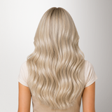  Pure Platinum Blonde (1000) Thick Genius Tape Weft Hair Extensions 100-120g_100% Remy Human Hair extensions and accessories.