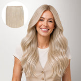  Pure Platinum Blonde (1000) Thick Genius Tape Weft Hair Extensions 100-120g_100% Remy Human Hair extensions and accessories.