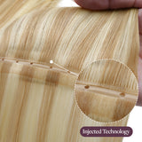 Extensiones de cabello con trama cosida RUBIO PLATINO (60A)