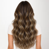 HONIGBLONDE BALAYAGE (4/26/4) Einnähende Haarverlängerungen