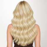 Extensiones de cabello con trama cosida RUBIO PLATINO (60A)