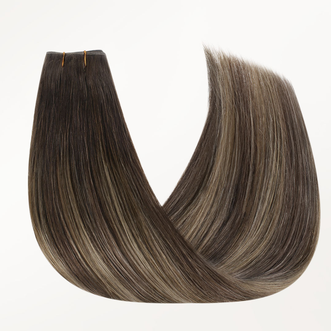 Honey Blonde Balayage (4/26/4) Butterfly Weft Hair Extensions (100g-160g)-100% Remy Human Hair.