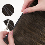 Honey Blonde Balayage (4/26/4) Butterfly Weft Hair Extensions (100g-160g)-100% Remy Human Hair.