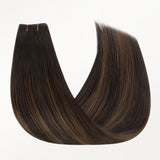 Dark Brown Balayage (2/6/2) Butterfly Weft Hair Extensions (100g-160g)-100% Remy Human Hair.