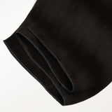 Natural Black (1B) Butterfly Weft Hair Extensions (100g-160g)-100% Remy Human Hair.