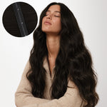 Natural Black (1B) Butterfly Weft Hair Extensions (100g-160g)-100% Remy Human Hair.