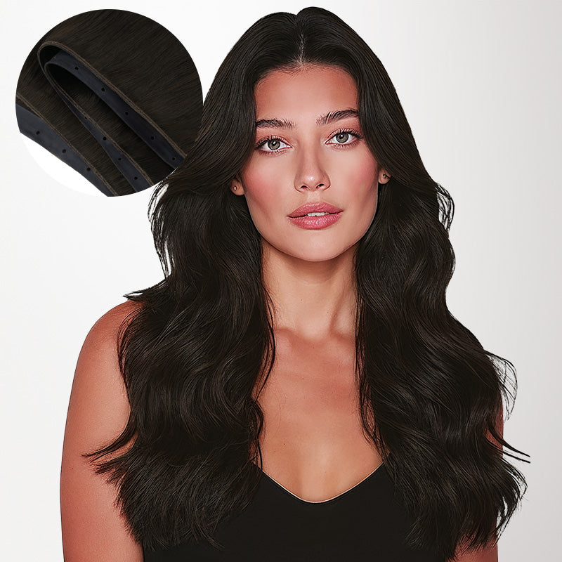 Natural Black (1B) Butterfly Weft Set