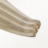 Ash Blonde Highlights (17A/60A) Butterfly Weft Hair Extensions (100g-150g)