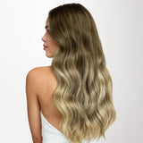 Bleach Blonde Balayage (3/8/613) Butterfly Weft Hair Extensions (100g-150g)